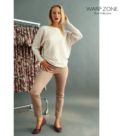 WARP ZONE PUNTÓ NADRÁG - BÉZS  - Fashion Nicole Shop női divat webáruház