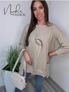 MANDA TUNIC - BEIGE (ONE SIZE)