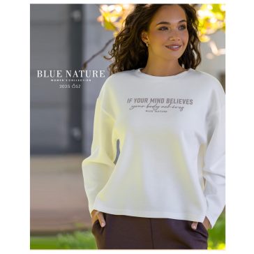 BLUE NATURE HANNA PULÓVER - FEHÉR  - Fashion Nicole Shop női divat webáruház