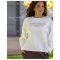 BLUE NATURE HANNA PULÓVER - FEHÉR  - Fashion Nicole Shop női divat webáruház