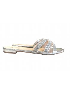 MADDIE SLIPPERS - SILVER COLOR