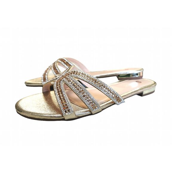 MADDIE PAPUCS - ARANY  SZÍN  - Fashion Nicole Shop női divat webáruház