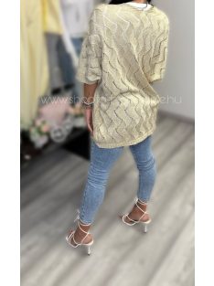 METTA KARDIGÁN - ARANY ( UNI ) - Fashion Nicole Shop női divat webáruház