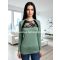 TÍLIA FELSŐ - KHAKI - Fashion Nicole Shop női divat webáruház