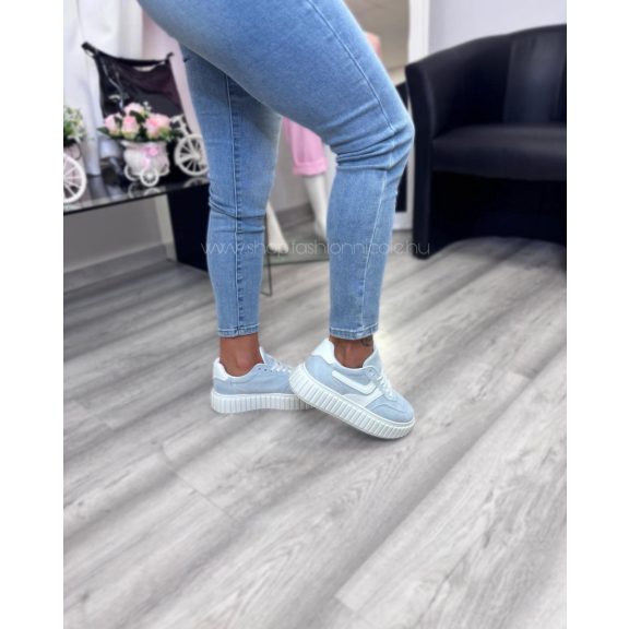 VIVIKA SPORTCIPŐ - VILÁGOSKÉK / FEHÉR  - Fashion Nicole Shop női divat webáruház