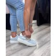 VIVIKA SPORTCIPŐ - VILÁGOSKÉK / FEHÉR  - Fashion Nicole Shop női divat webáruház