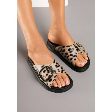 LISZA PAPUCS - OCELOTMINTÁS  - Fashion Nicole Shop női divat webáruház