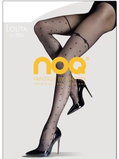 Fashion Nicole Shop Veszprém - NOQ-LOLITA-MINTAS-HARISNYANADRAG-20-DEN-FEKETE - Női ruházat