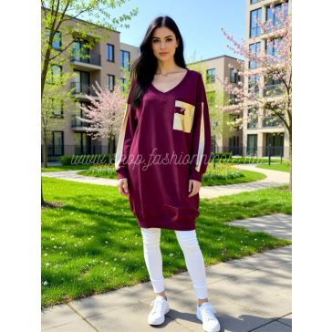 SZALOMA RUHA - BORDÓ ( UNI ) - Fashion Nicole Shop női divat webáruház
