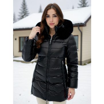 FÉLIA KABÁT - FEKETE  - Fashion Nicole Shop női divat webáruház