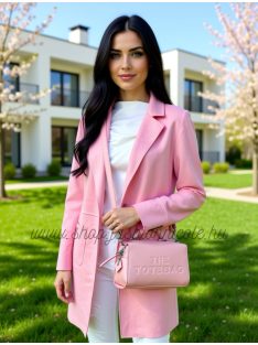 VELÚR KARDIGÁN - RÓZSASZÍN  - Fashion Nicole Shop női divat webáruház