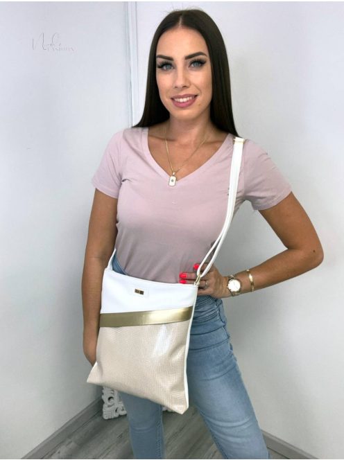 Fashion Nicole Shop Veszprém - LARINA-V-NYAKU-PAMUT-POLO-BEZS - Női ruházat