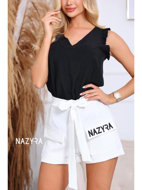 NAZYRA NYRA TROUSERS - WHITE