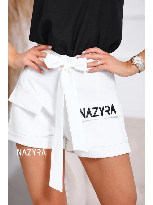 NAZYRA NYRA TROUSERS - WHITE