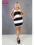 PINK ROSE DRESS - BLACK / WHITE (ONE SIZE)