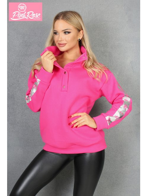 PINK ROSE SWEATER - PINK ( ONE SIZE )