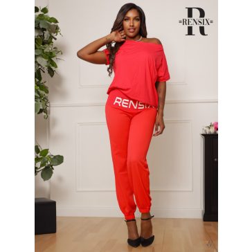 RENSIX NADRÁG - PIROS  - Fashion Nicole Shop női divat webáruház