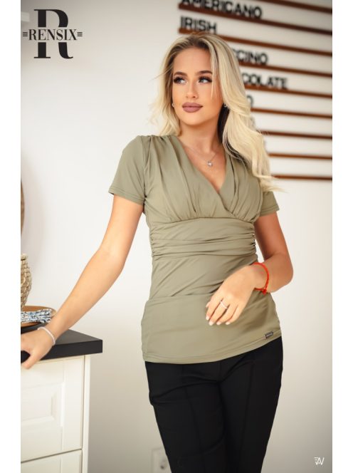 Fashion Nicole Shop Veszprém - RENSIX-FELSO-KHAKI-ONE-SIZE - Női ruházat