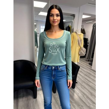 RENSIX HOSSZÚ UJJÚ FELSŐ - MENTAZÖLD ( UNI )  - Fashion Nicole Shop női divat webáruház