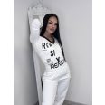 RENSIX FELSŐ - FEHÉR / CSOKOLÁDÉBARNA - Fashion Nicole Shop női divat webáruház