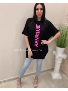 RIVER TUNIKA - FEKETE / PINK