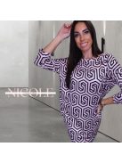 RENSIX PATTERNED TUNIC - PINK / BLACK (ONE SIZE)