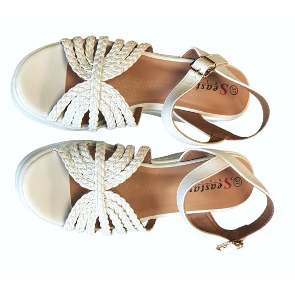KIARA SZANDÁL - FEHÉR  - Fashion Nicole Shop női divat webáruház