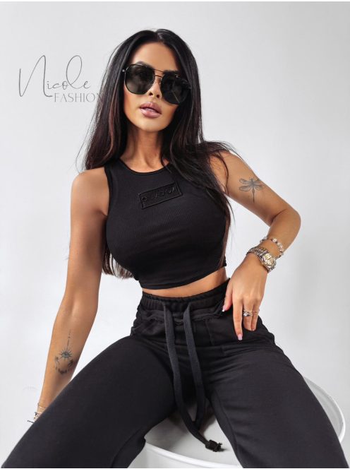 RUBY OLA VOGA TOP - BLACK