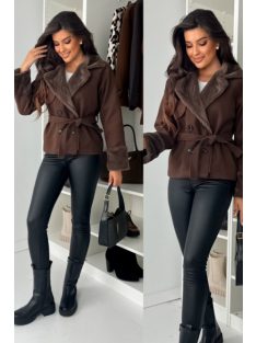 GORDIÁNA KABÁT - CSOKIBARNA (UNI) - Fashion Nicole Shop női divat webáruház