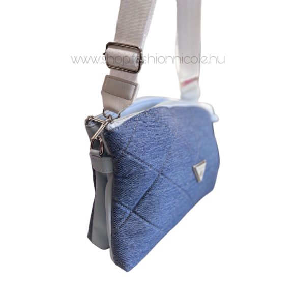 TERAZO OLDALTÁSKA - KÉK / FEHÉR - Fashion Nicole Shop női divat webáruház