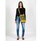 VIA55 TÁSKA - MUSTÁR / FEKETE  - Fashion Nicole Shop női divat webáruház