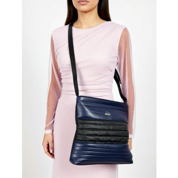 VIA55 TÁSKA - KÉK / FEKETE  - Fashion Nicole Shop női divat webáruház