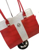 VIA55 BAG - RED / SILVER