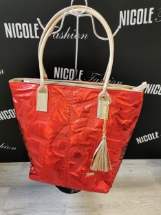 Fashion Nicole Shop Veszprém - VIA55-VALLTASKA-PIROS-ARANYSZIN - Női ruházat