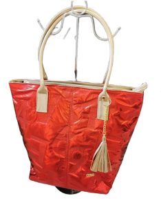 VIA55 SHOULDER BAG - RED / GOLD