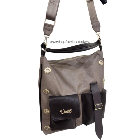 VIA55 TÁSKA- BARNA - Fashion Nicole Shop női divat webáruház