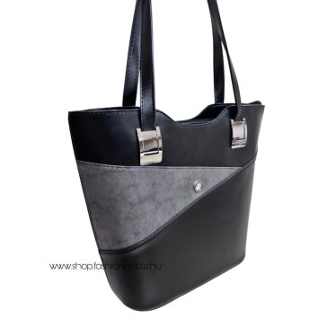VIA55 TÁSKA - FEKETE / EZÜST - Fashion Nicole Shop női divat webáruház