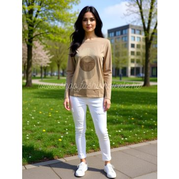  ADANNA FELSŐ - BÉZS ( UNI ) - Fashion Nicole Shop női divat webáruház