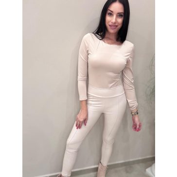 OLVIA LEGGINGS - KRÉMSZÍN  - Fashion Nicole Shop női divat webáruház