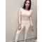 OLVIA LEGGINGS - KRÉMSZÍN  - Fashion Nicole Shop női divat webáruház