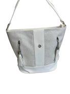 VIA 55 BAG - SILVER COLOR / WHITE